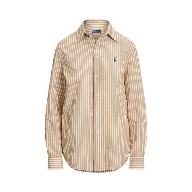 Polo Ralph Lauren Classic Fit Striped Cotton Linen Shirt image number 2